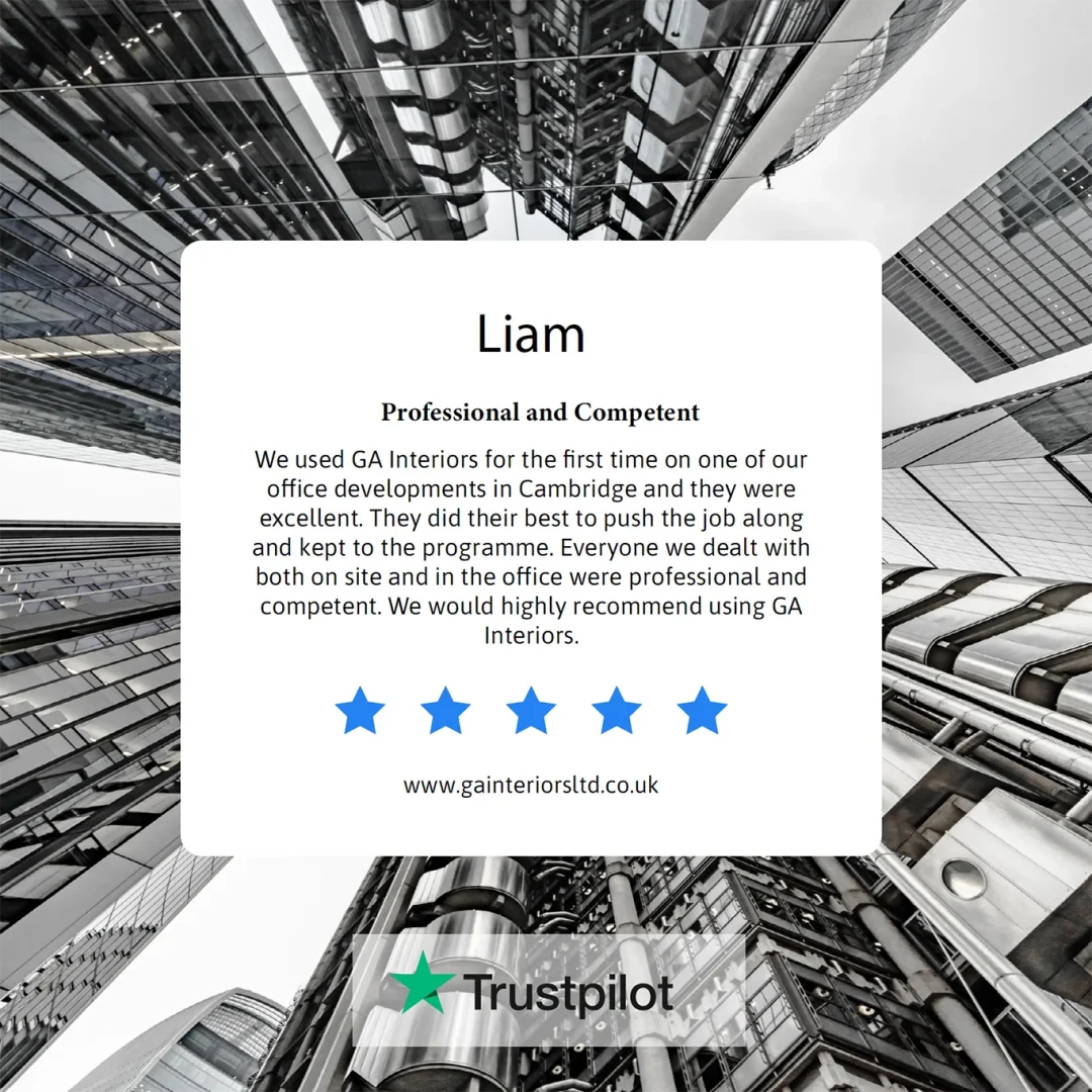 Ga Interiors Ltd Trustpilot Feedback Drylining London Kent Subcontractor