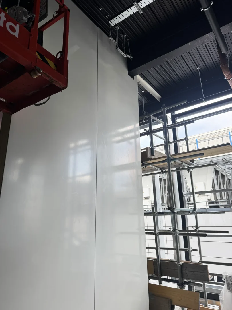 Telehouse Data Center Drylining British Gypsum London Shaftwall System Ceilings Metal Frame Partitions