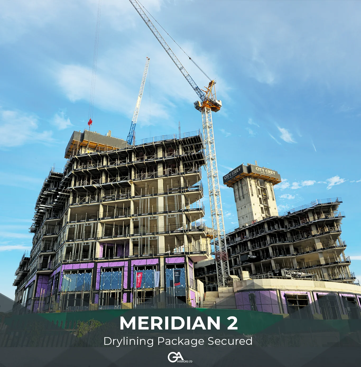 Meridian 2 Leeside Construction Ga Interiors Drylinign Subcontractor Sfs