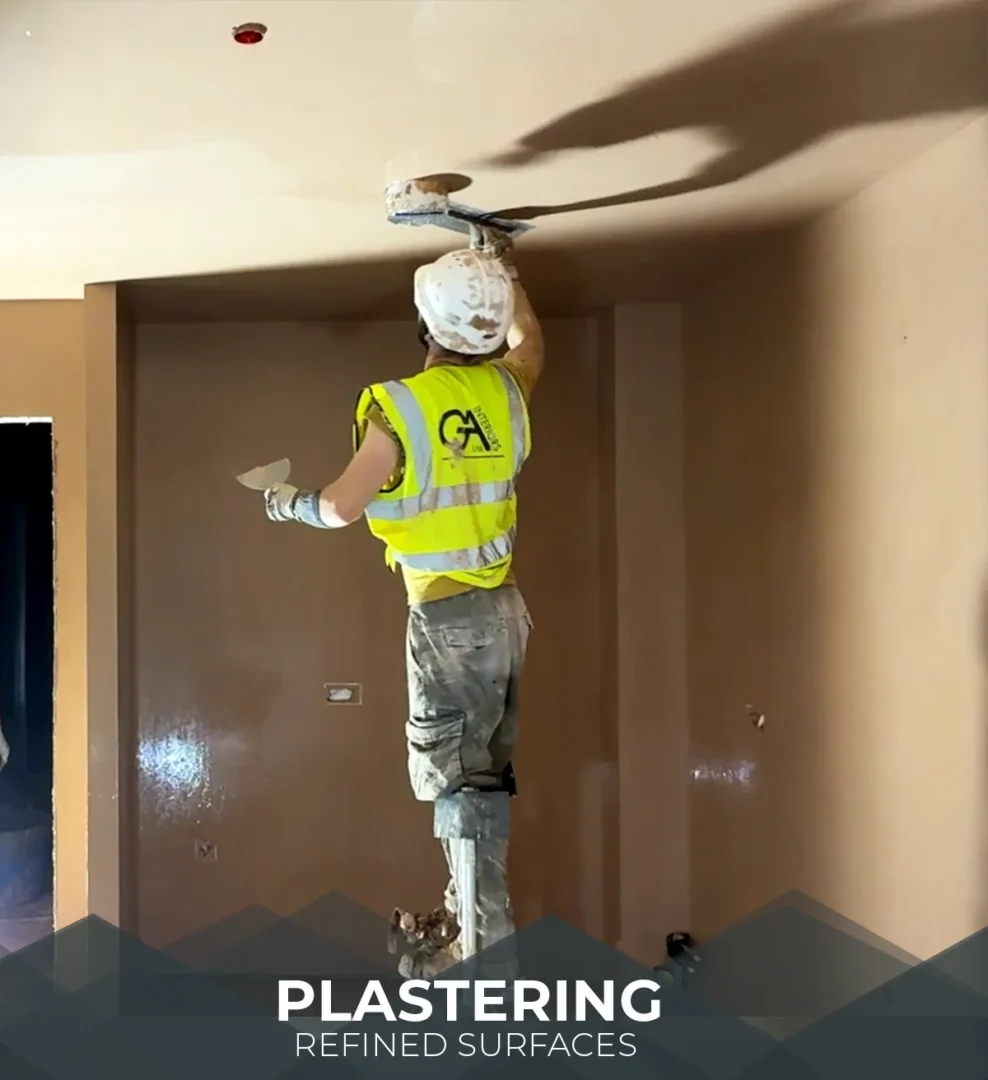 Drylining Plasterboard Process Ga Interiors London Subcontractor Plastering London