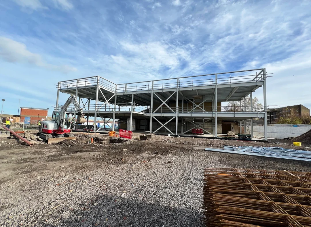 Beachfields Leisure Centre Ga Interiors Sfs Drylining Ceilings Kent Construction Subcontractor Extension Copy