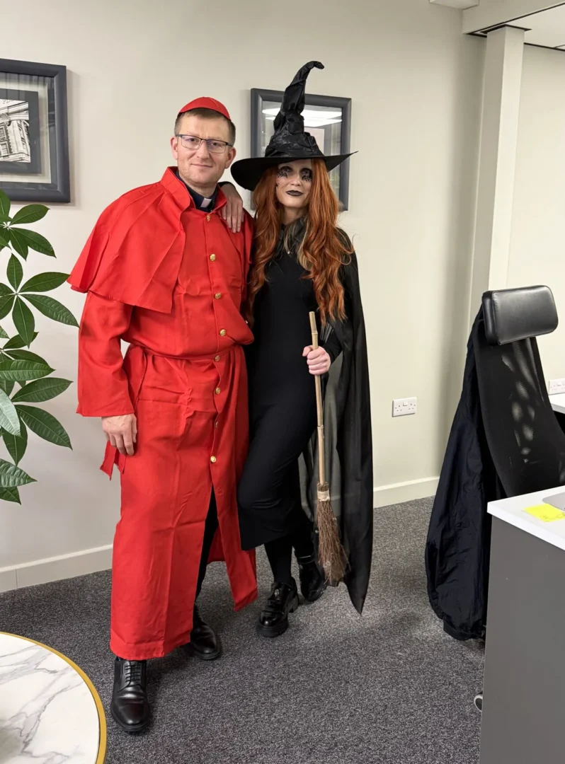 Ga Interiors Halloween Party Construction Drylining Social Values Costume Sfs