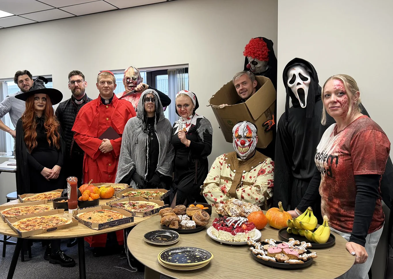 Ga Interiors Halloween Party Construction Drylining Social Values Costume Sevenoaks Construction