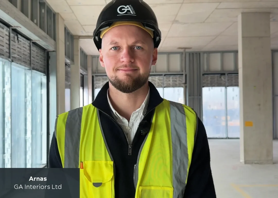 Ga Interiors Leeside Meridian 2 Drylining Construction Industry London Drylining Subcontractor