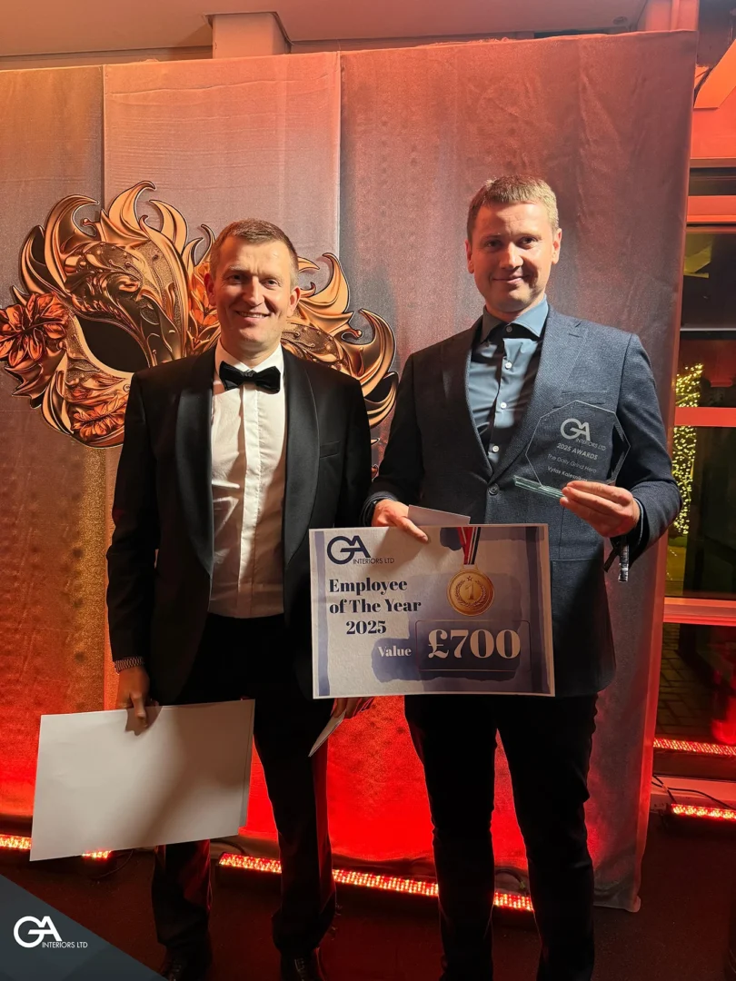 Ga Interiors Xmas Party Nominations Employee Of The Year Drylining London Construction Kent Throphies