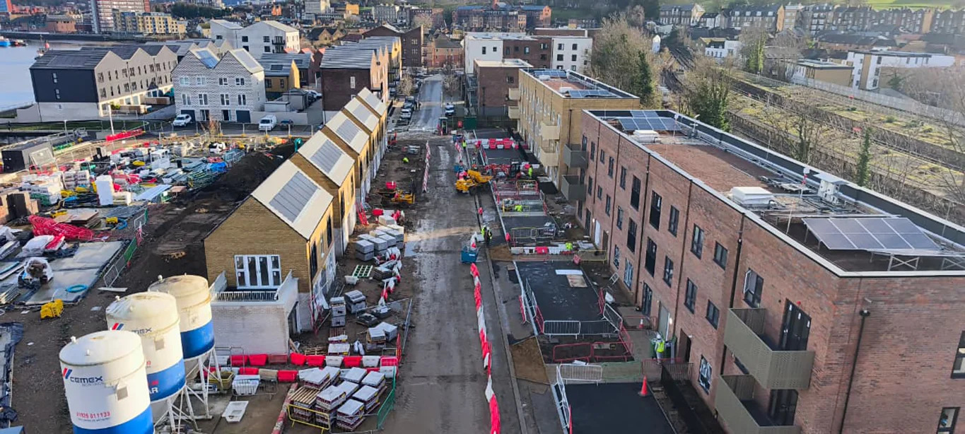 Rochester Riverside Ga Interiors Drylining Vistry Group Screeding