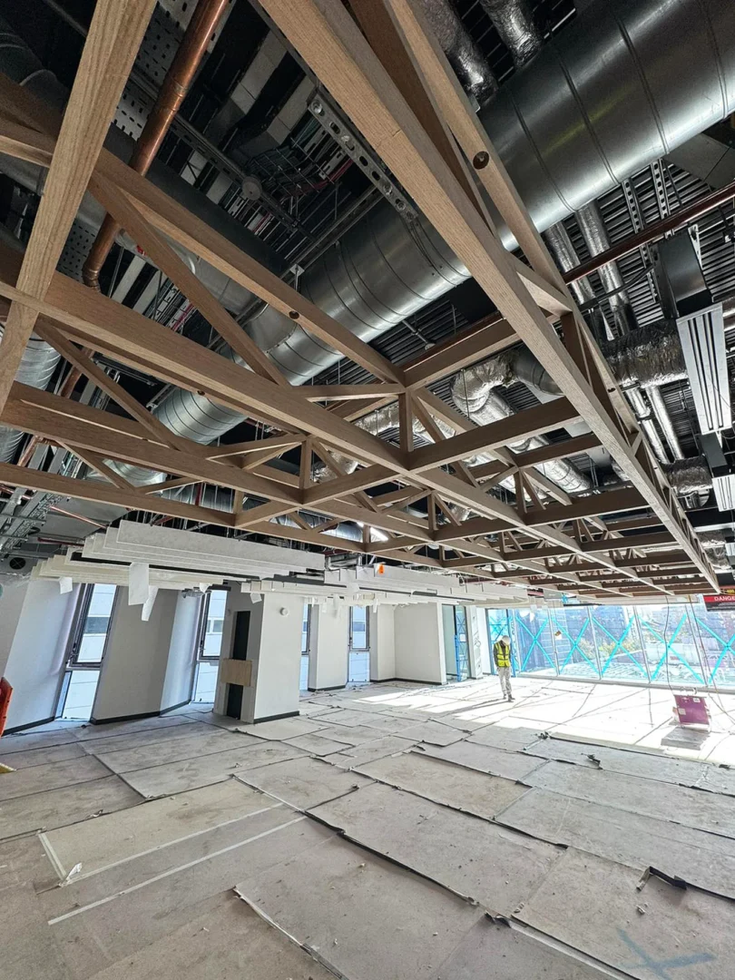 Telehouse Data Center Oak Ceilings Construction Uk Drylining Partitions Interior Fit Out Ga Interiors London Construction