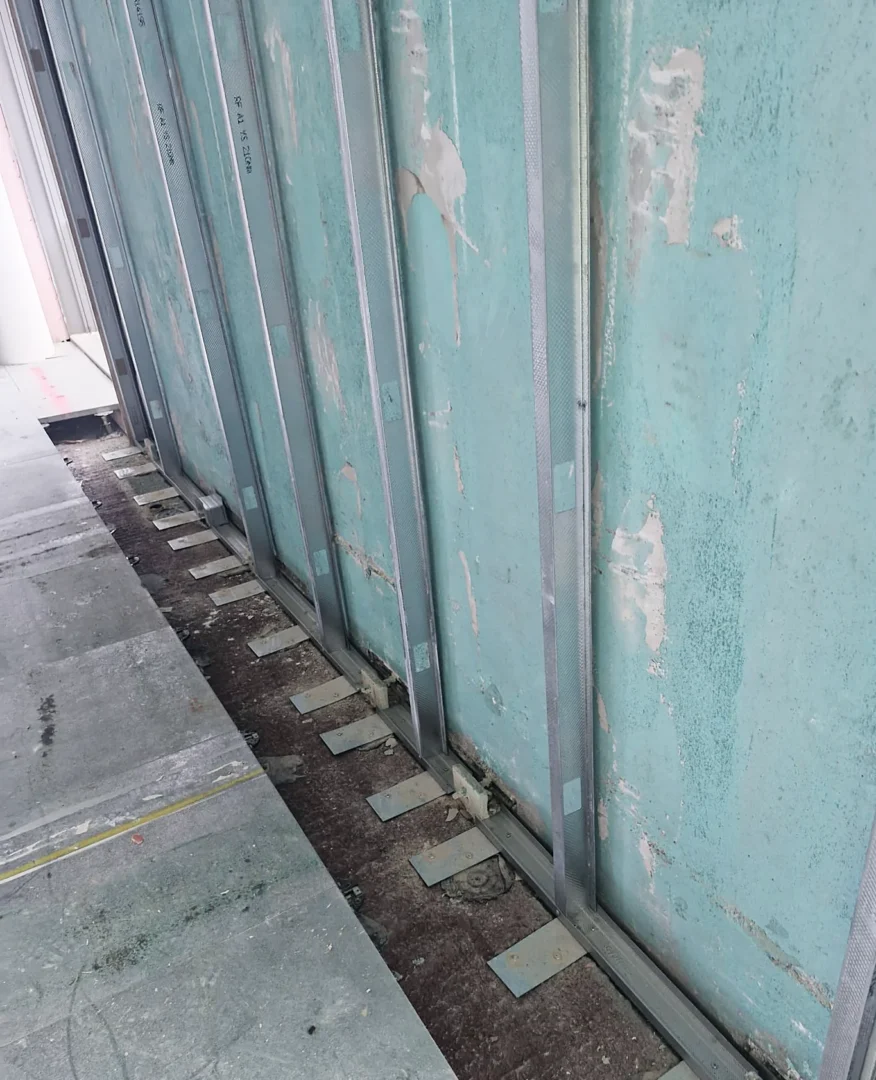 Bedfont Lakes Ga Interiors Commercial Construction Uk Internal Partitions Drylining London Fire Rating Shaft Wall