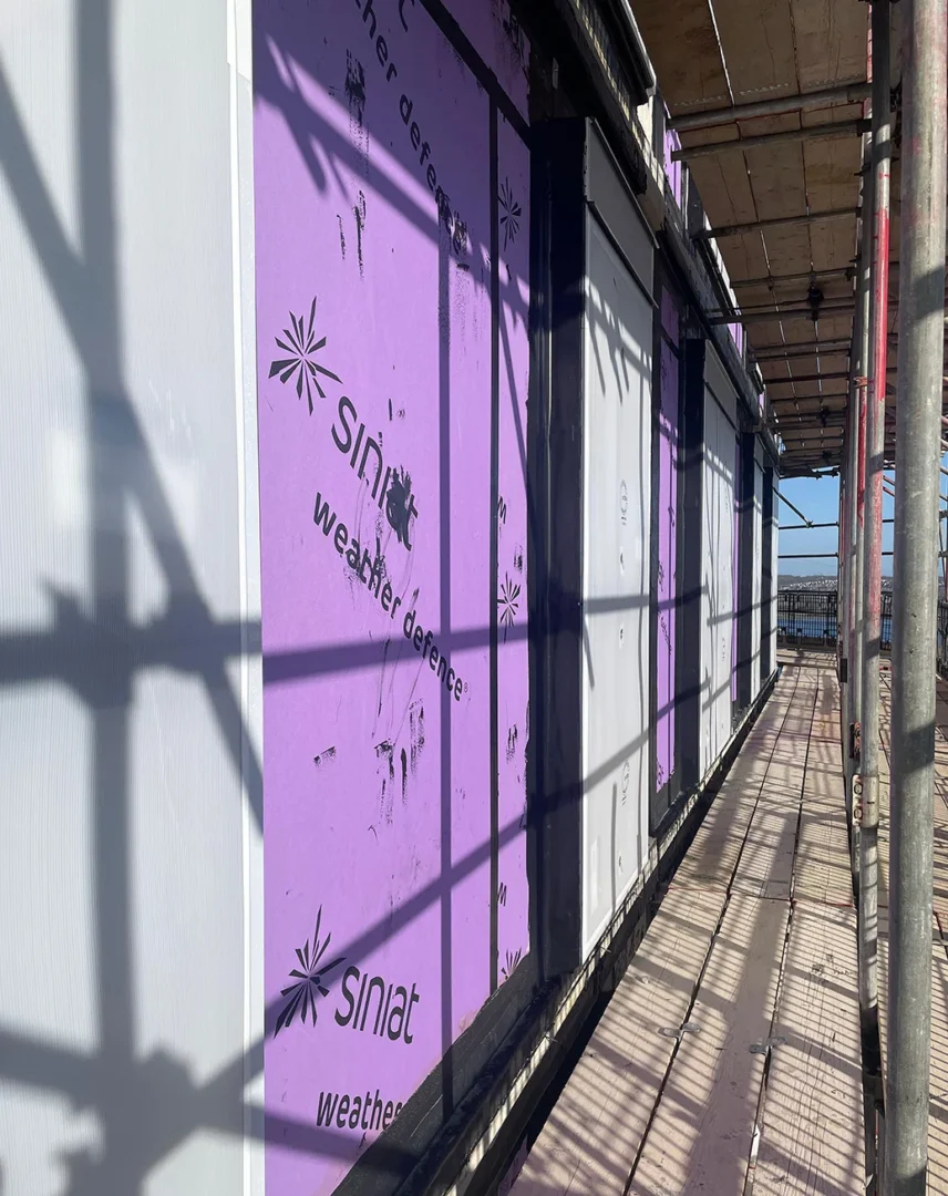 Stevenage North Hertfordshire College Construction Uk Mf Ceilings Partitions Soffit Insulation Baffle Ceilings Grid Ceilings Europe Commercial Build Drylining