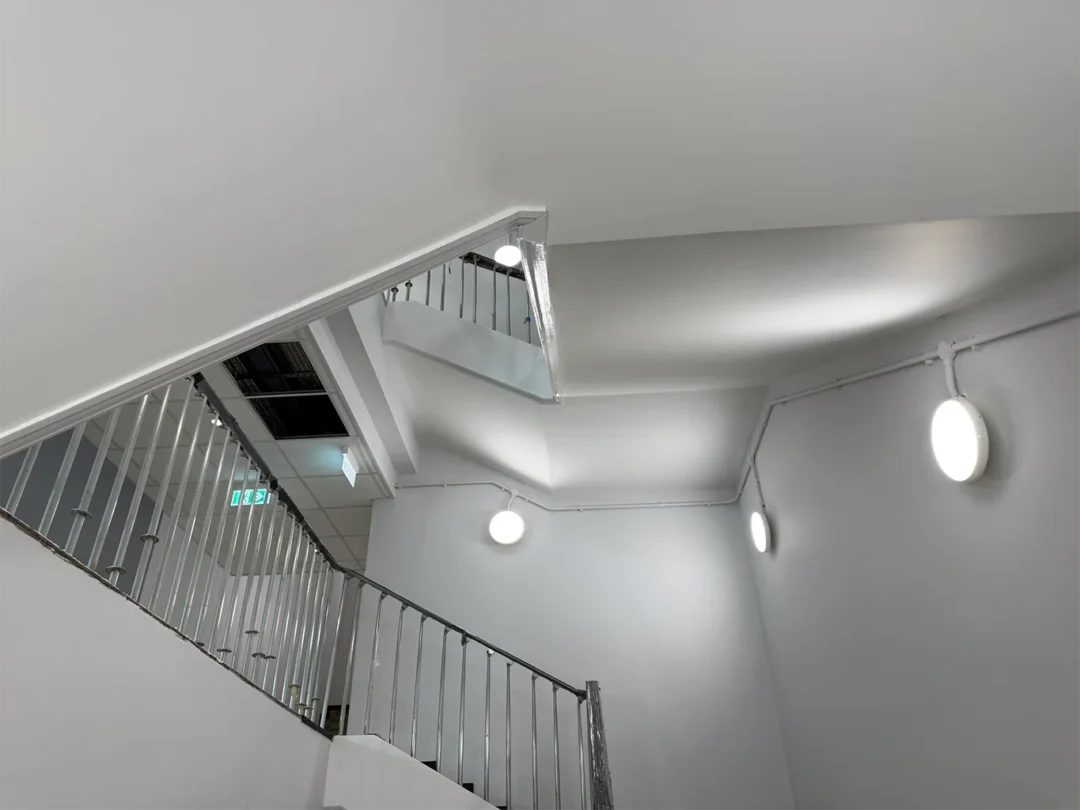 Walnuts Leisure Centre Interior Fit Out Contractor Ga Interiors London Construction Ceilings Partitions Fire Stopping Baffle Render Cladding