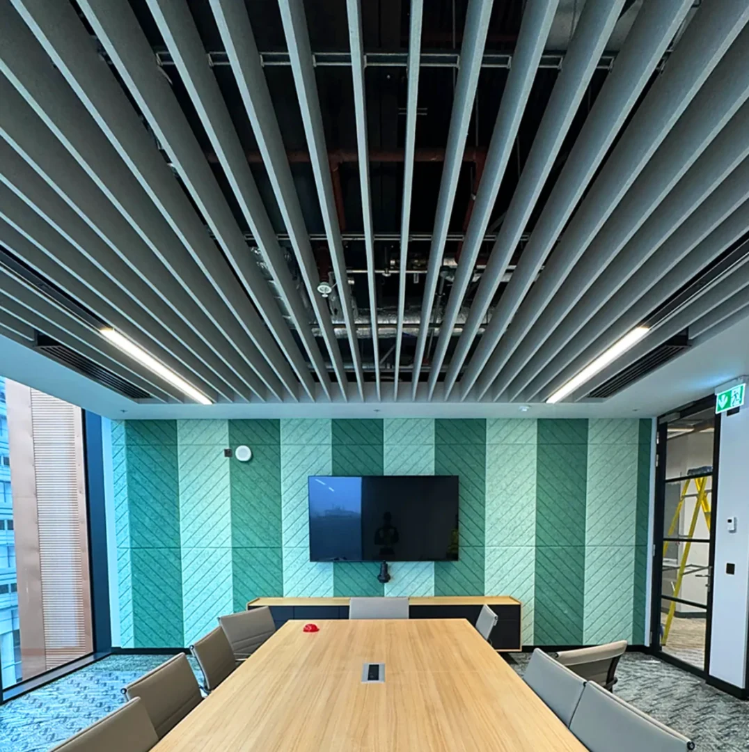 Acoustic Baffle Ceiling Meeting Room Ga Interiors