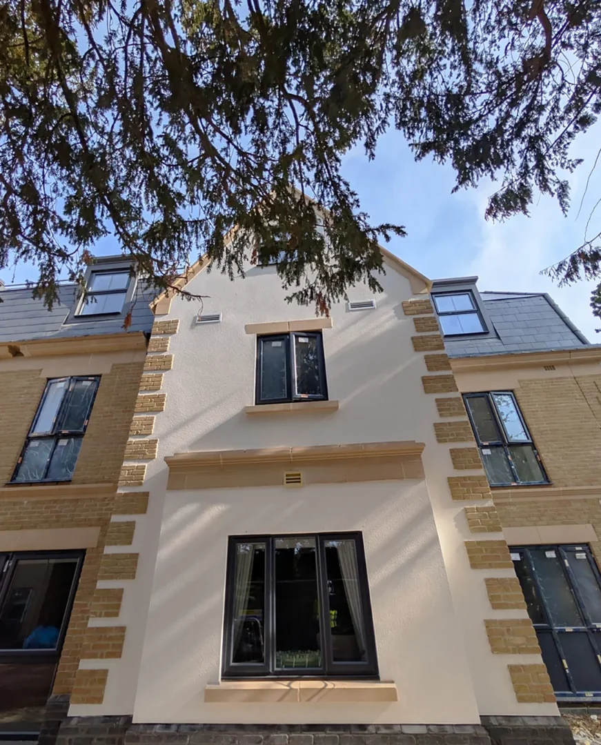 Monocouche Render Contractor Care Home Gable Facade Ga Interiors